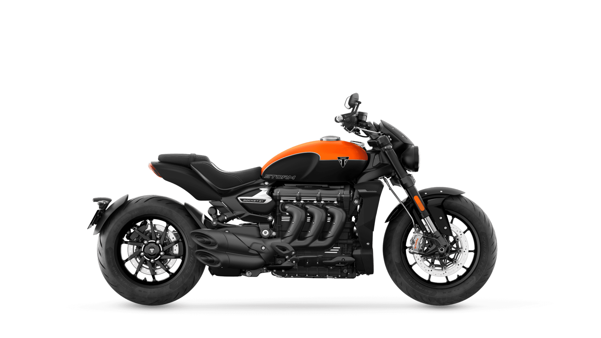 Triumph Rocket 3 R in Satin Baja Orange right hand side