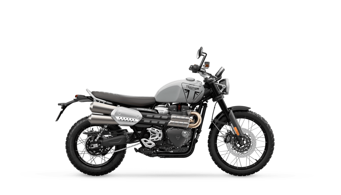 Triumph Scrambler 1200 X in Ash Grey RHS